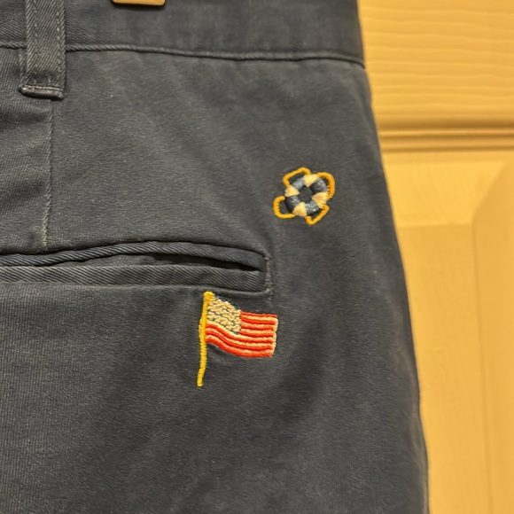 Castaway Harbor Pant Stretch Twill Nantucket Navy with American Flag - Picture 5 of 8